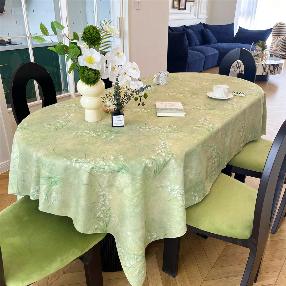 长方形可定制桌布高级感