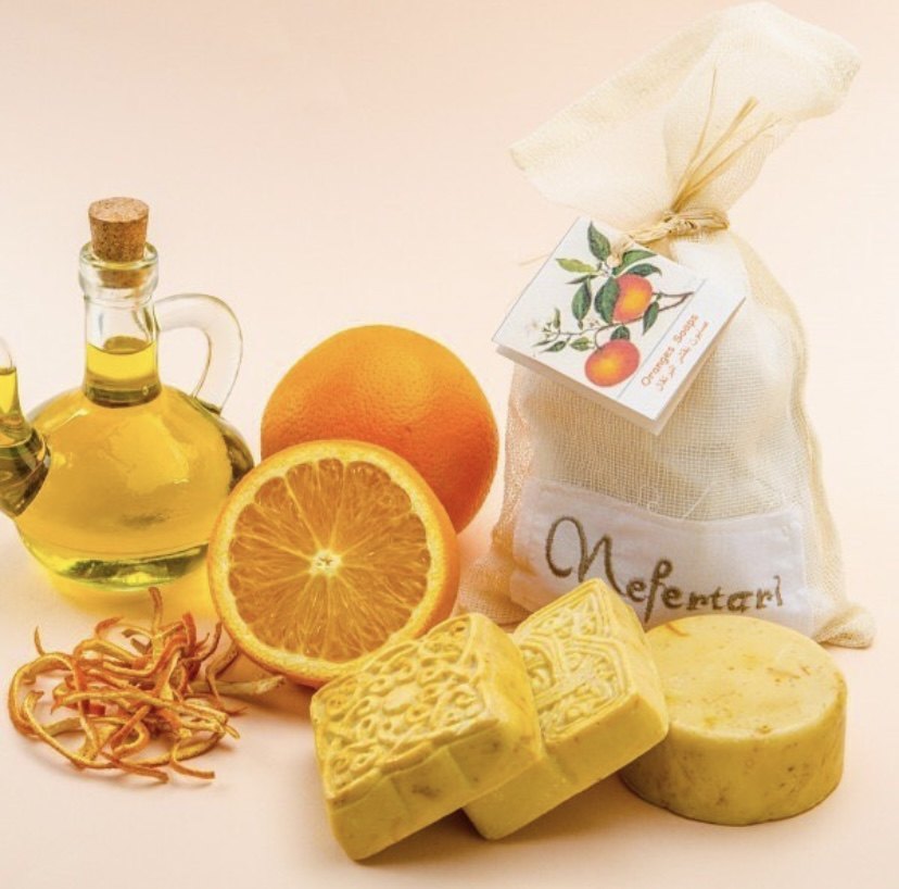 埃及 Nefrertari埃及橙香皮精油皂按摩清洁皂手工艺制作
