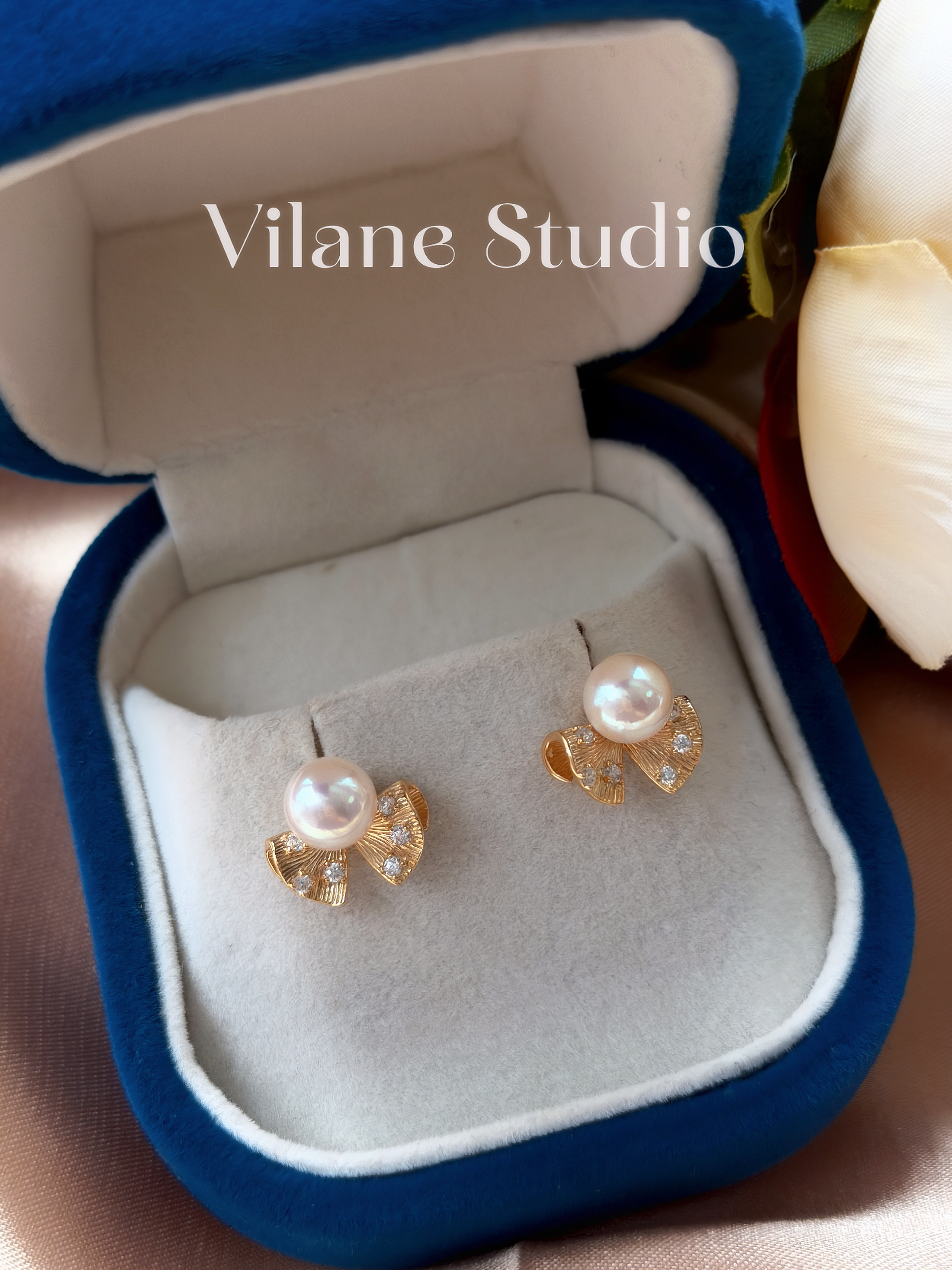 海水6-7 Akoya纯银耳钉 一物一拍 现货秒发