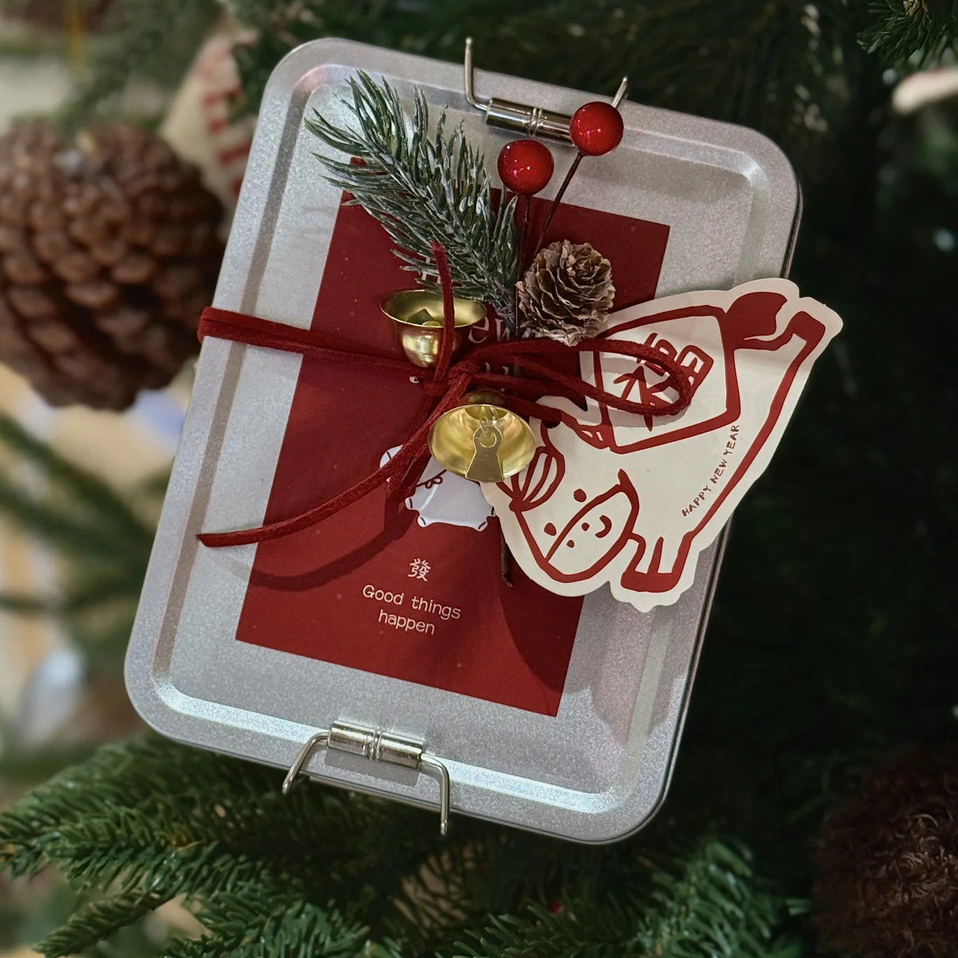 2026马年新年铁罐包装盒铁盒雪花酥烘焙糖果曲奇饼干巧克力礼品盒