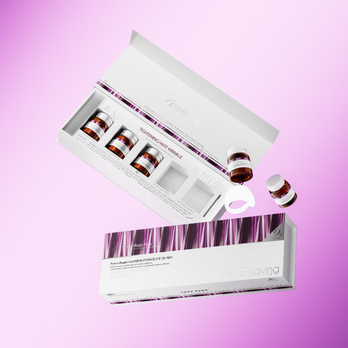 Face-saving胶原超低分子锁鲜仓眼油膜眼膜黑眼圈细纹消浮肿