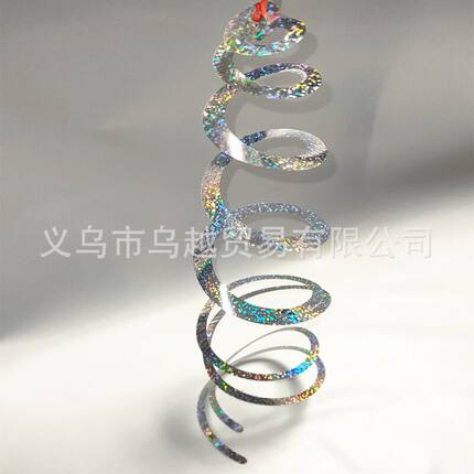 驱鸟神器驱鸟螺旋银色反光螺旋防鸟吓鸟反光镭射彩带猫头鹰
