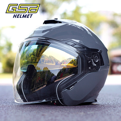 GSB摩托车头盔双镜片四季