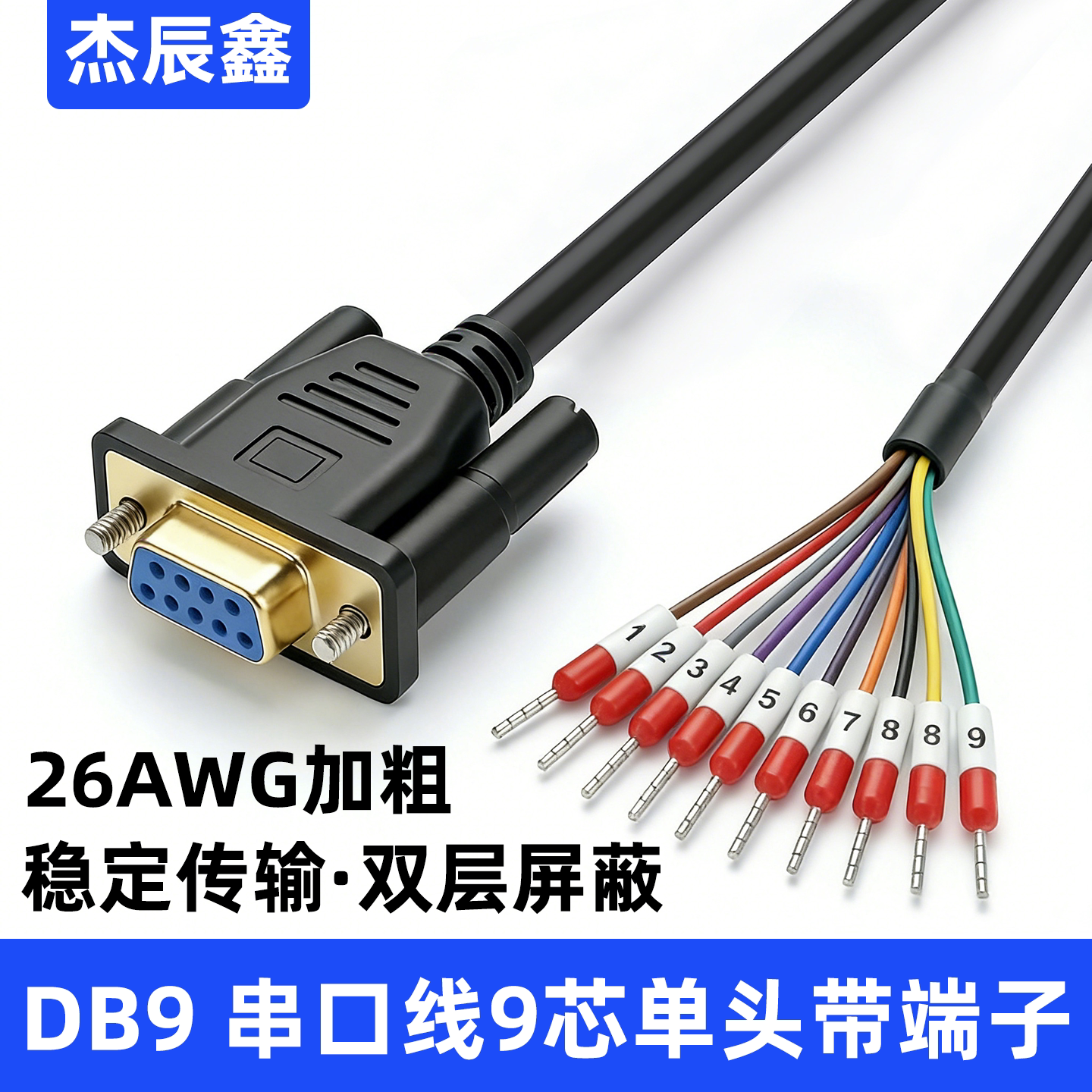 工业级26AWG加粗铜芯带号码端子图片