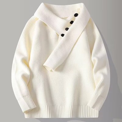 红色毛衣情侣宽松秋冬2025年新款爆款减龄慵懒风针织衫休闲上衣