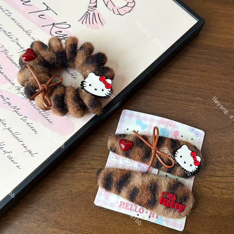 秋冬新款时尚复古咖色猫咪掰掰夹甜美少女心刘海侧边夹电话线发圈,饰品/流行首饰/时尚饰品新,发饰,淘宝优惠券,粉丝福利购,淘宝优惠卷