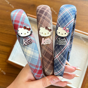 韩版新款时尚潮流条纹猫咪发箍甜美少女心洗脸发束百搭头箍发饰