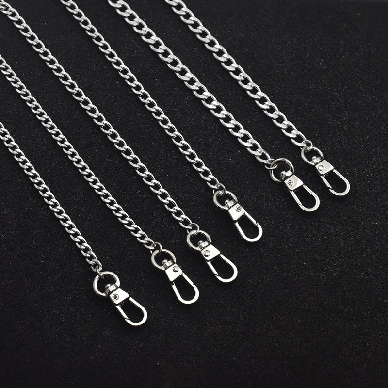 钛钢NK链包包链条粗细长短斜跨包链条手机包链条mini包链条扁链