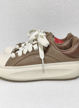 中国李宁秋冬云游C4D休闲鞋男女耐磨厚底增高舒适板鞋AZGU145