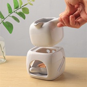 陶瓷蜡烛精油炉spa美容按摩加热 室内香薰灯熏香炉分离式 设计