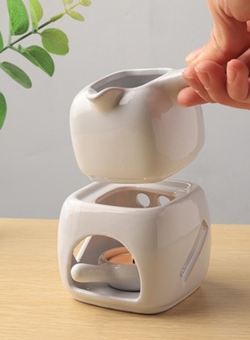 陶瓷蜡烛精油炉spa美容按摩加热 室内香薰灯熏香炉分离式设计