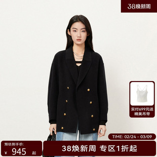 【商场同款】HPLY荷比俪冬季新款休闲毛呢大衣HMD42500138