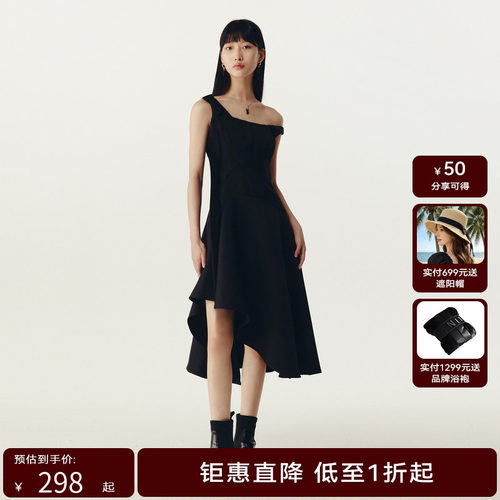 HPLY荷比俪新款女欧式胸衣线条裁剪连衣裙HYD12750152