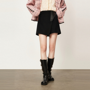 新款 商场同款 HPLY荷比俪冬季 HYD42400301 拼接时髦短裤