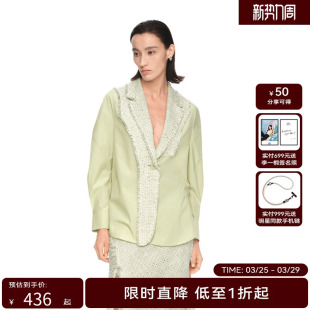 领拼接宽松廓形利落衬衫 女西装 夏装 H·GENTEEL荷高新款