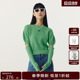 针织衫 女微宽松可脱卸泡泡袖 HMD11650087 新款 HPLY荷比俪春季