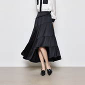 HPLY荷比俪春季 新款 女醋酸缎面光泽华丽半身裙HME14700237