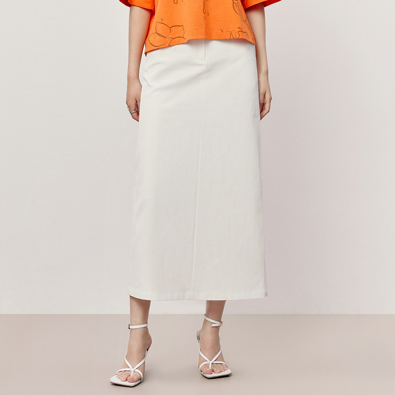 HPLY荷比俪夏季新款女通勤腰部细节半身裙HYD21700275