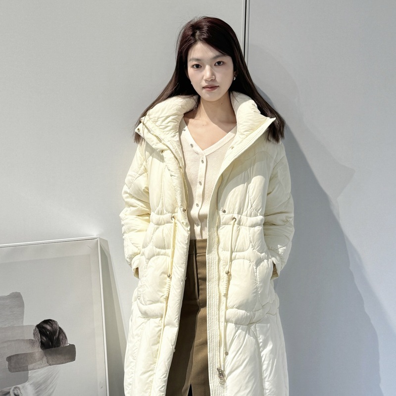 HPLY荷比俪长款气质白鸭绒抽绳羽绒服HDD41560603