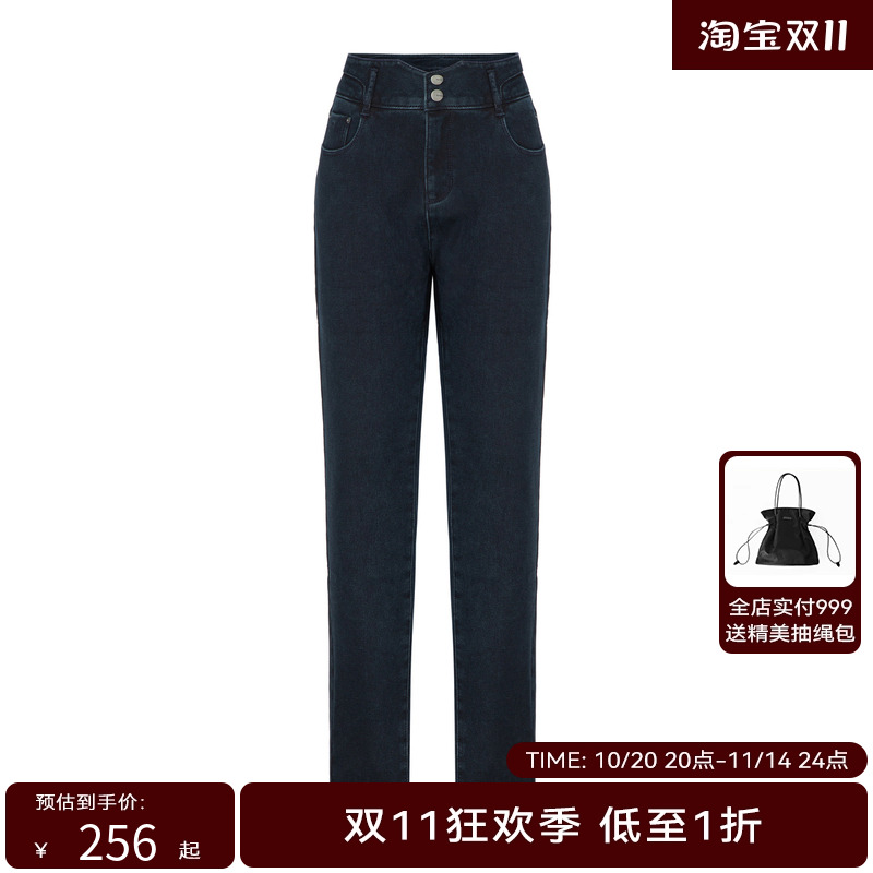 牛仔裤冬季弹力冬季小脚