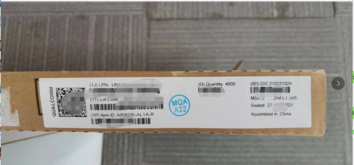 AR8035-AL1A-R  QFN40封装  原装现货  高通全系类原盒原标签