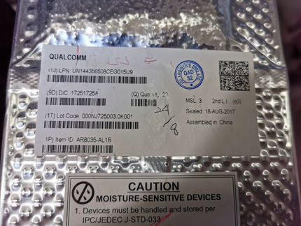 AR8035-AL1B   QFN40封装   特价原装现货  高通全系类原盒原标签