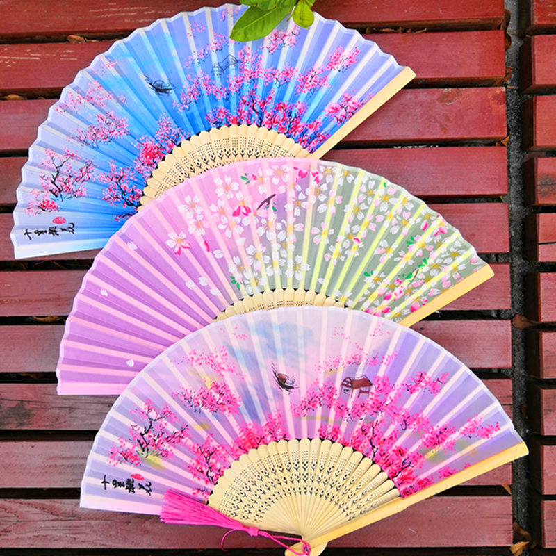 扇子折扇中国风舞蹈扇小日式复古