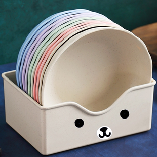 萌趣!吐骨头碟日式塑料家用餐桌鱼刺垃圾盘围炉煮茶水果零食碟子