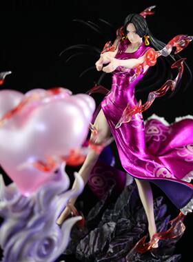 【优质双版本】海贼王 精品天绘女帝比心女帝手办爱心可发光摆件