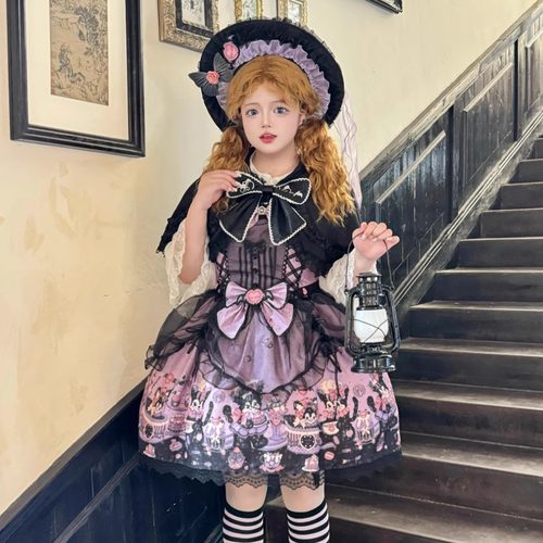 万圣节猫咪糖果洛丽塔玩偶洋装