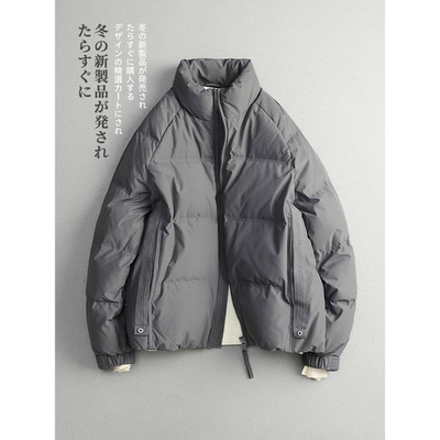 冬季 日系极简轻奢 90白鸭绒 立领休闲羽绒服外套保暖 男