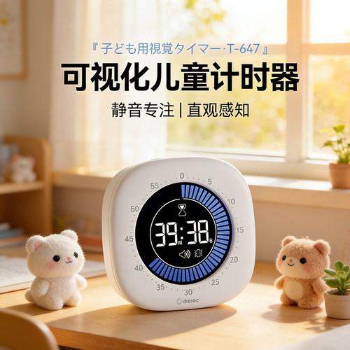 多利科儿童学习计时器可视化小初学生自律定时专用倒计时间管理器