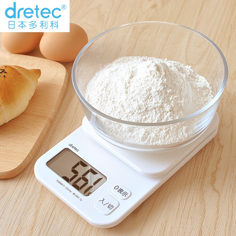 dretec多利科日本廚房秤家用高精度烘焙秤商用電子克秤小型食物秤