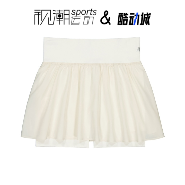 New Balance NB象牙白女子时尚百搭运动休闲中腰裙裤NWE37062-IV