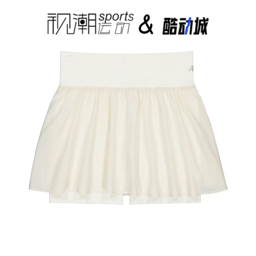 NB象牙白简约百搭运动休闲裙裤