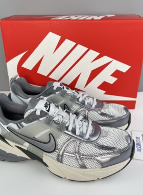 Nike耐克 V2K Run灰色男女减震防滑轻便透气休闲跑步鞋FD0736-003
