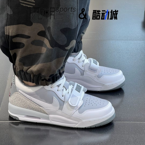 AJ312灰色男运动休闲复古篮球鞋