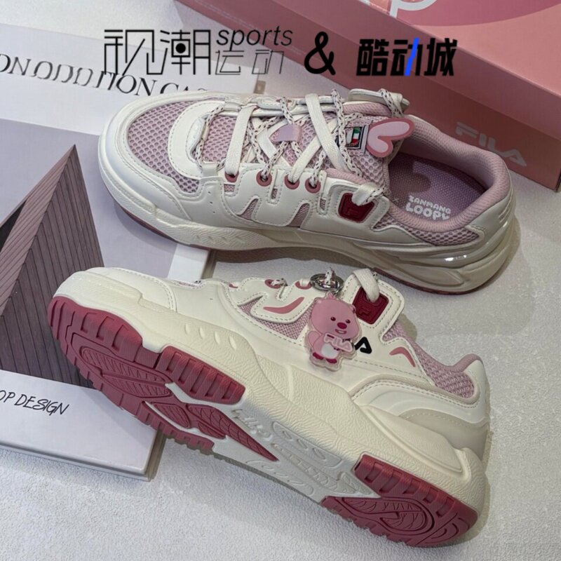 斐乐COMP赞萌露比白女休闲板鞋