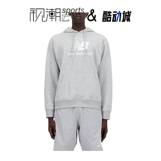 New Balance NB灰色男子舒适百搭户外运动休闲连帽卫衣MT41501-AG