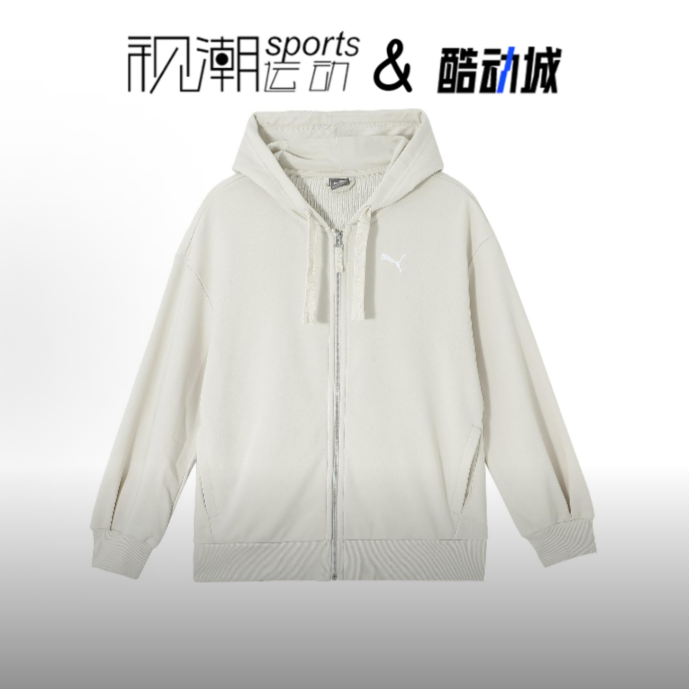 彪马hoodieHER雪白色夹克外套