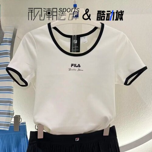 斐乐TENNIS云菇白韩系休闲T恤