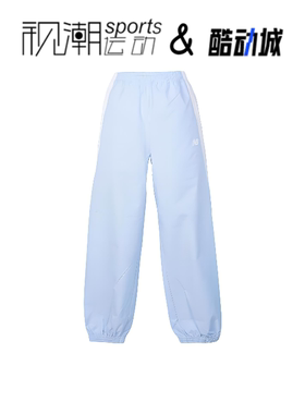 New Balance NB蓝色女子舒适百搭运动休闲束脚长裤NTE12422-LBL