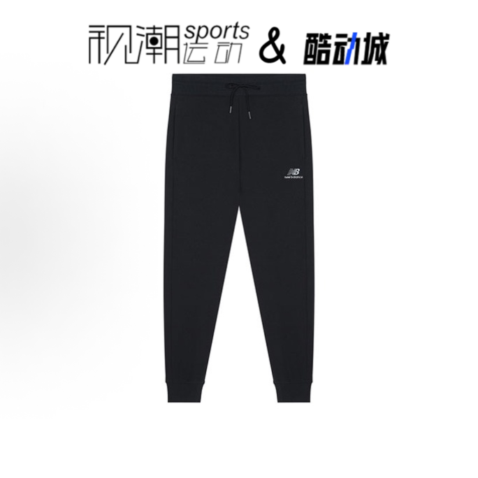 NB黑色男束脚卫裤舒适运动休闲