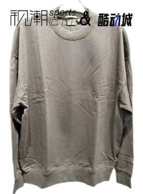 New Balance NB灰色男女简约舒适运动休闲卫衣套头衫5CD39053-DKG