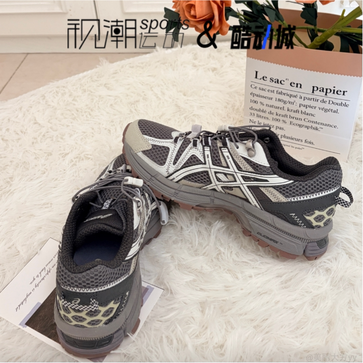 Asics亚瑟士Gel-Kahana 8 FL灰色男女耐磨休闲跑步鞋1203B031-025