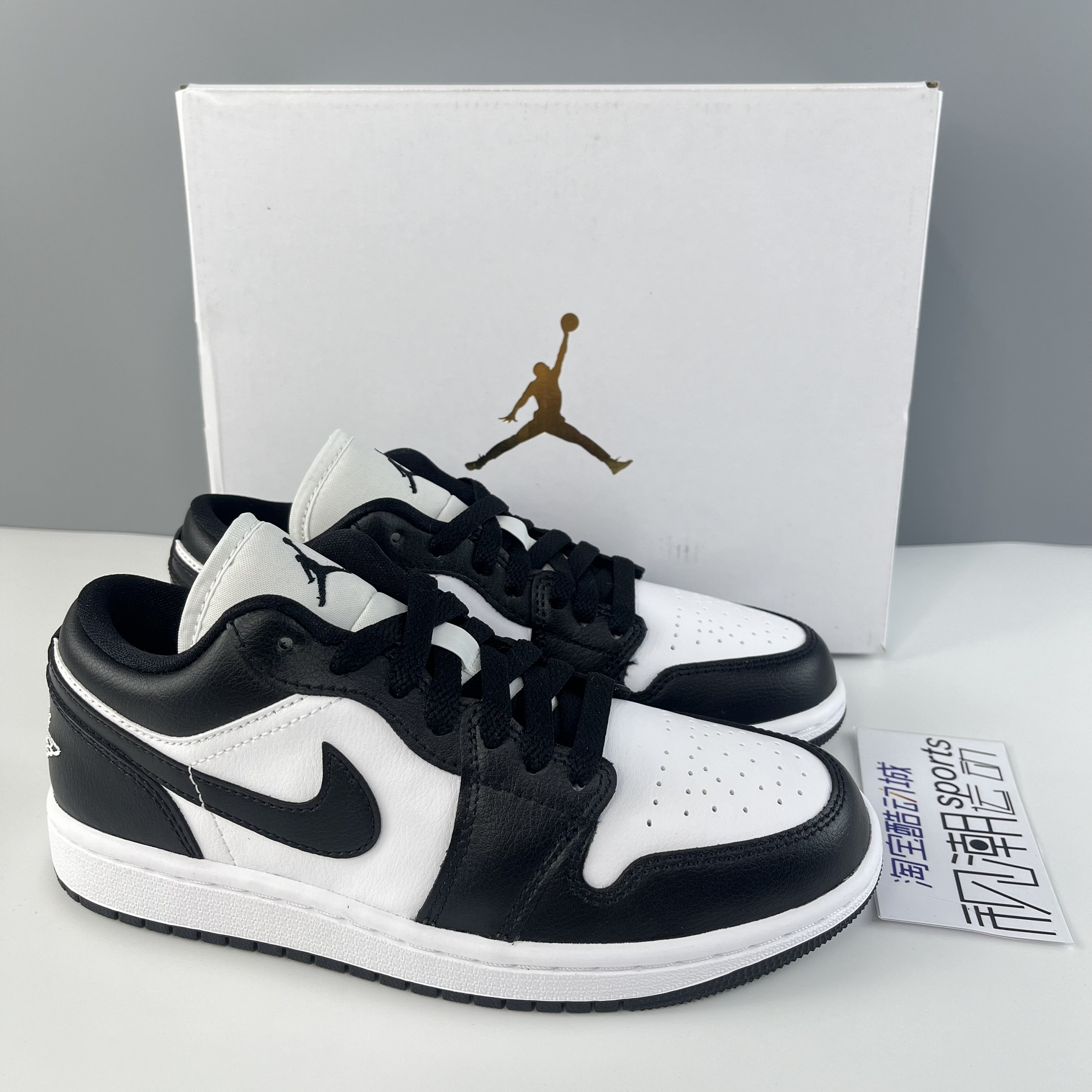 Air Jordan 1 AJ1熊猫黑白男女复古轻便低帮篮球鞋 DC0774-101 运动鞋new 篮球鞋 原图主图