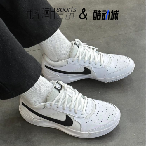 耐克CourtLite3白灰透气网球鞋