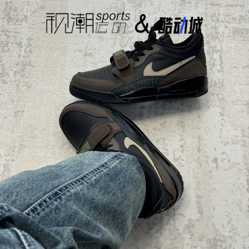 Jordan Legacy 312 AJ 312黑棕色男运动休闲复古篮球鞋CD7069-003