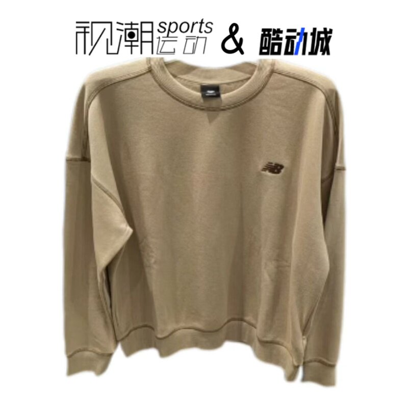 NB卡其女子长袖套头卫衣运动休闲