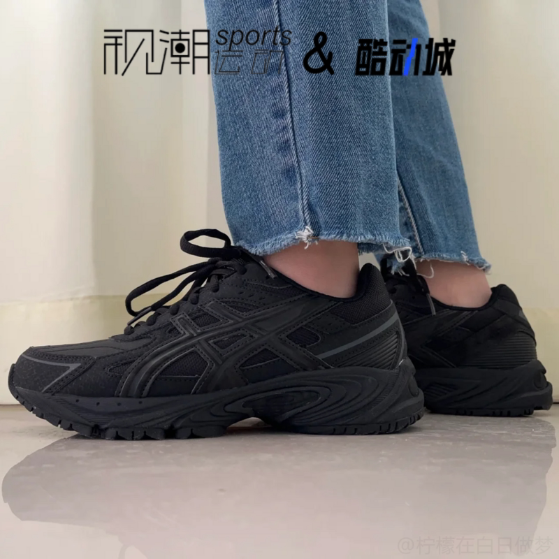 亚瑟士Gel-170TR黑色休闲跑步鞋